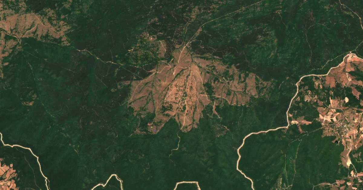 Сателитна карта на Белеврен