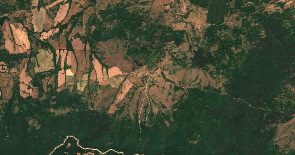 Сателитна карта на Горно Ябълково