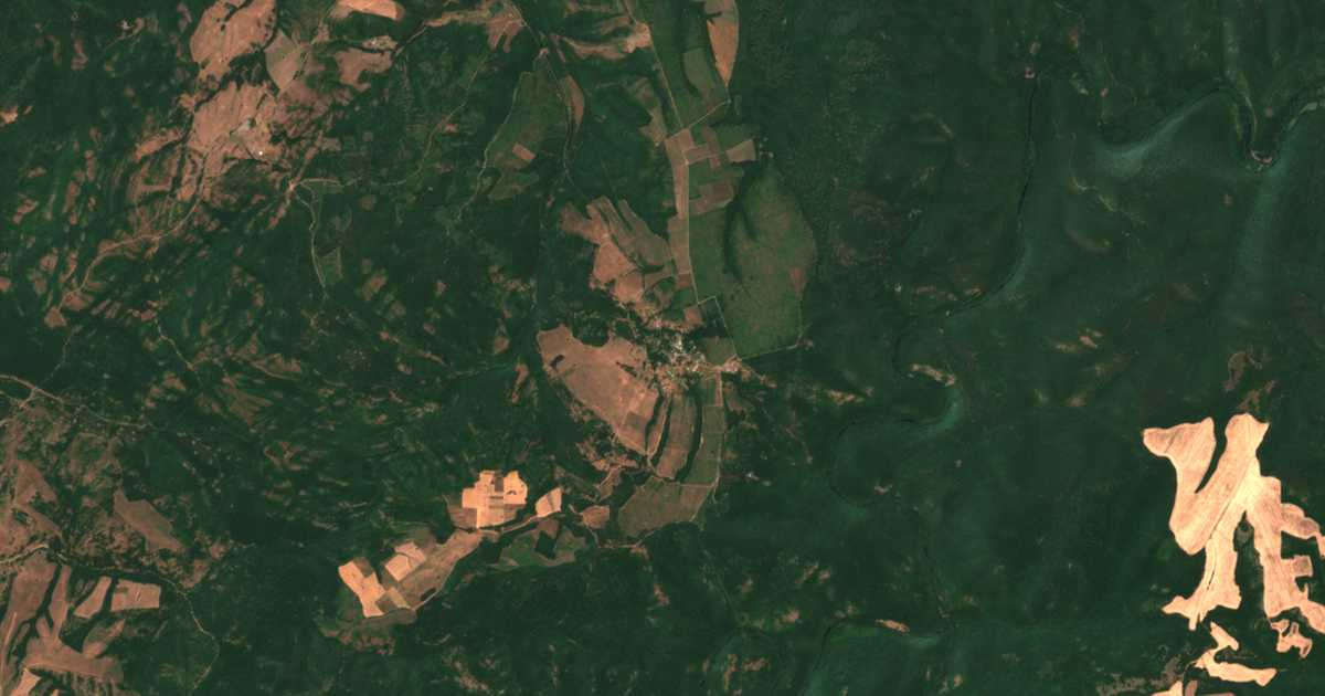 Сателитна карта на Росеново