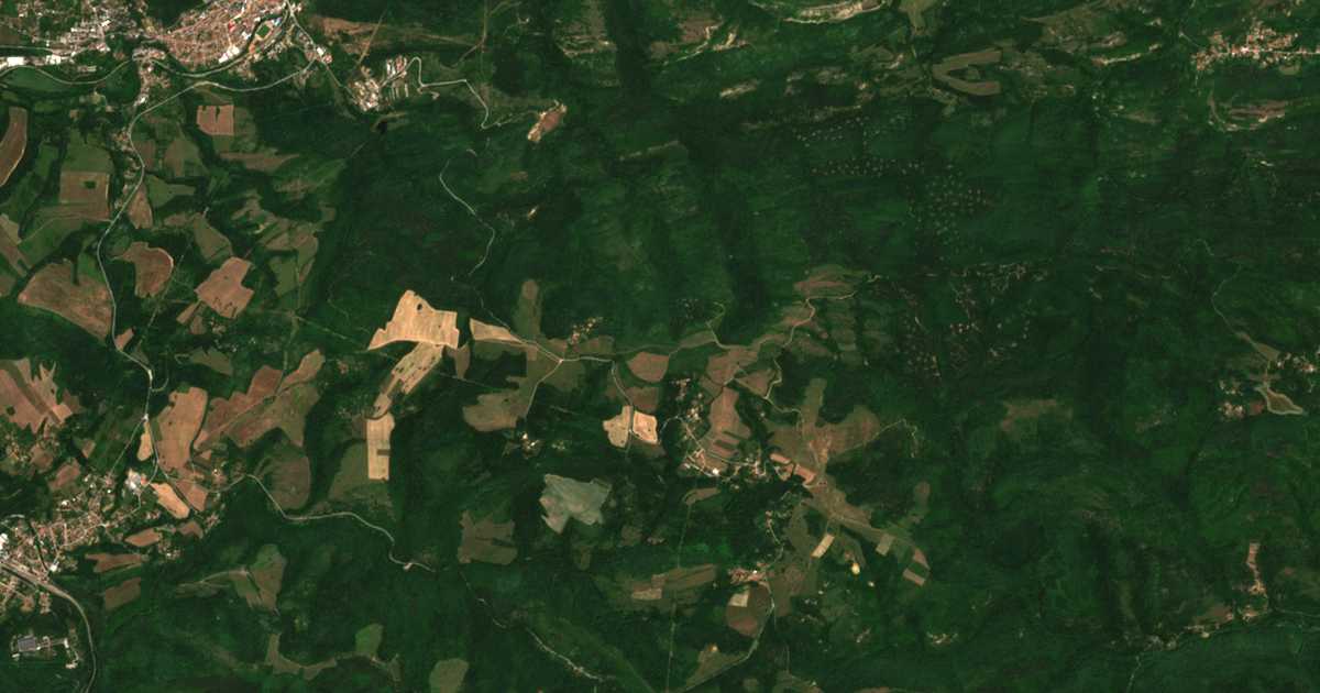 Сателитна карта на Глушка