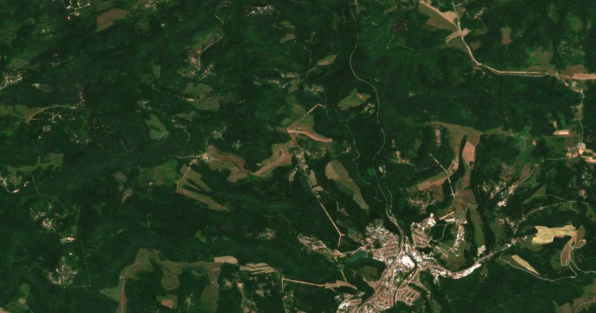 Сателитна карта на Бижовци