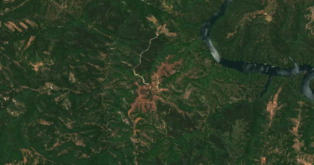 Сателитна карта на Горноселци