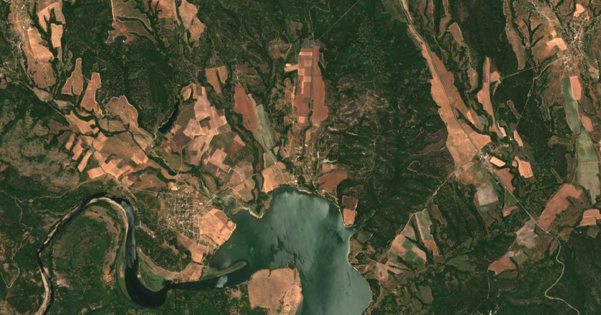 Сателитна карта на Малки Воден