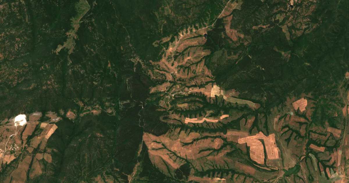 Сателитна карта на Планиново