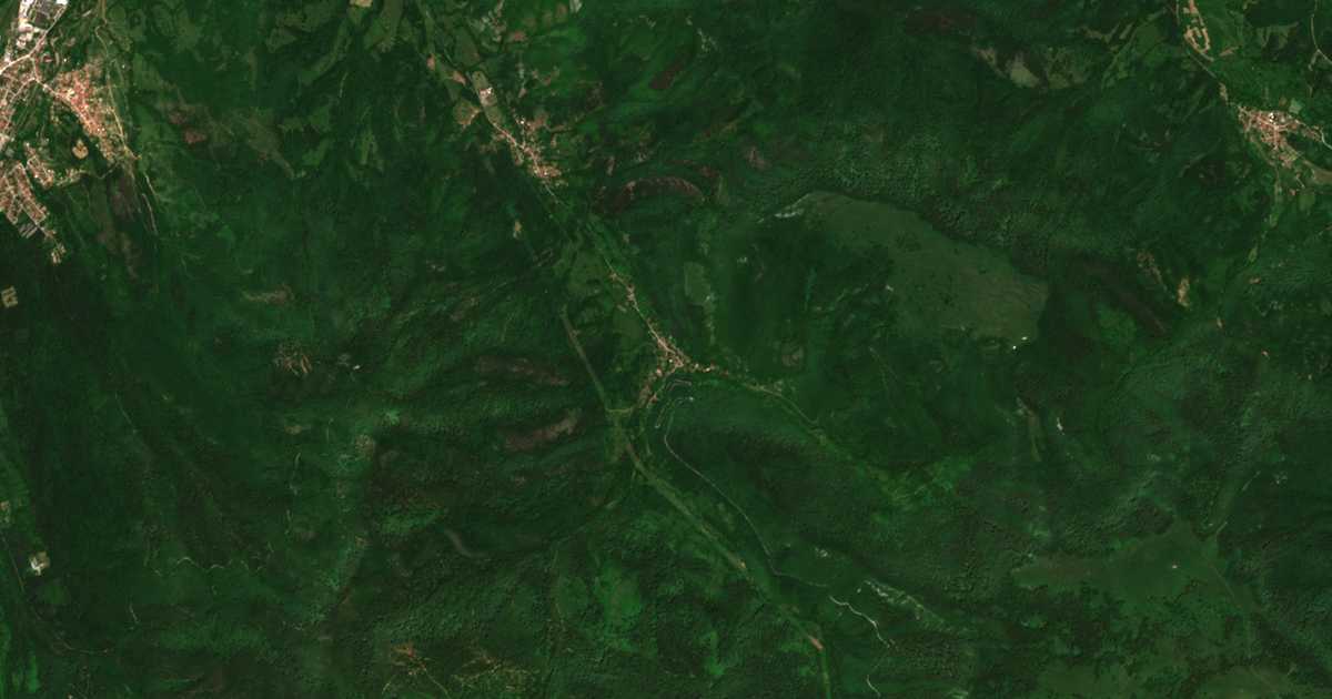 Сателитна карта на Горна Бела речка