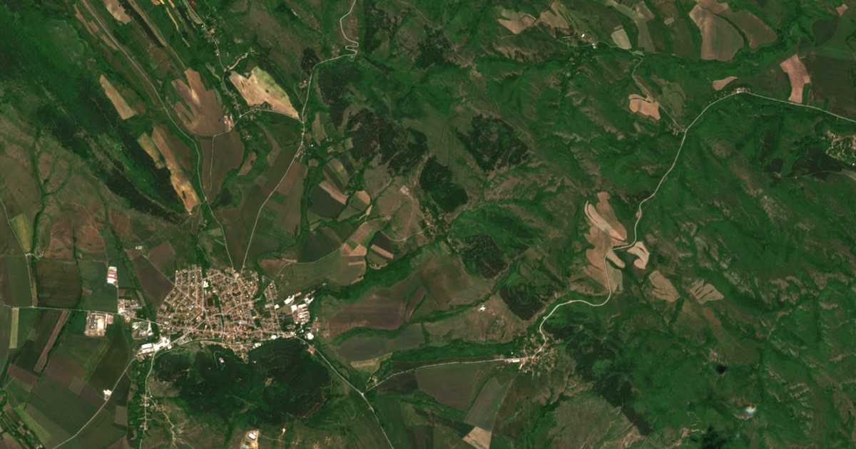 Сателитна карта на Гоз