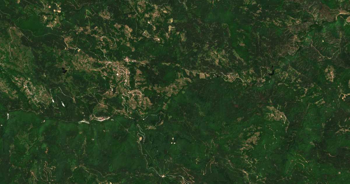 Сателитна карта на Дебеляново