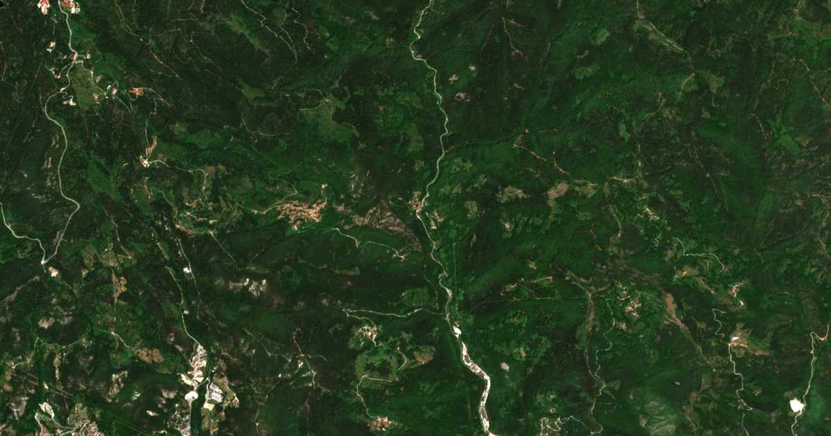 Сателитна карта на Бостина