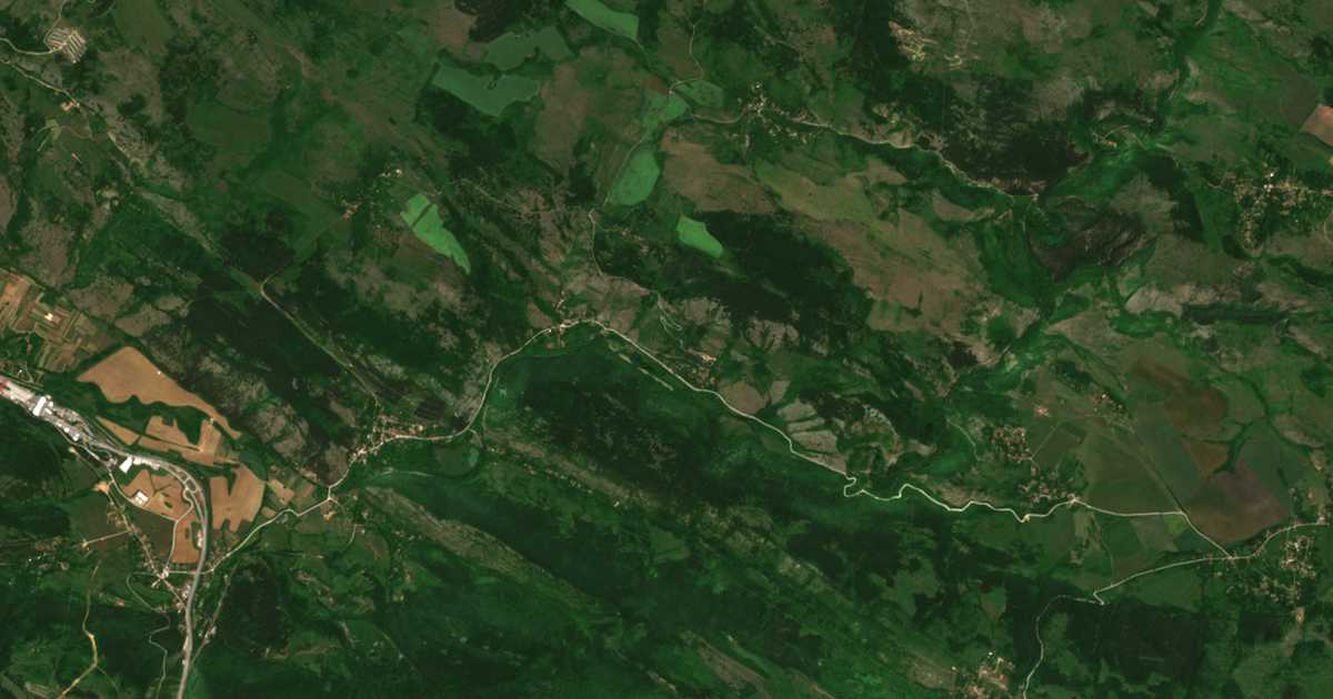 Сателитна карта на Беренде извор