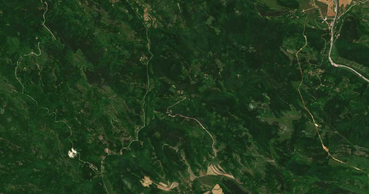 Сателитна карта на Долно Ново село