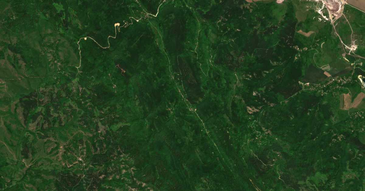 Сателитна карта на Горно село