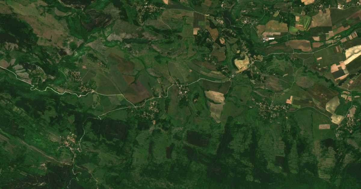 Сателитна карта на Букоровци