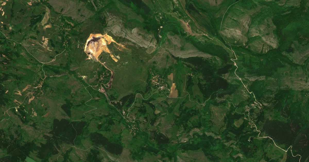 Сателитна карта на Голеш