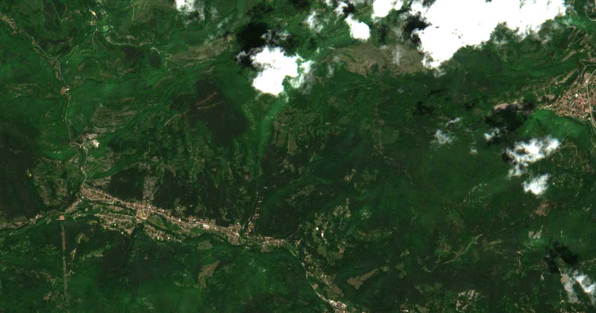 Сателитна карта на Добърчин