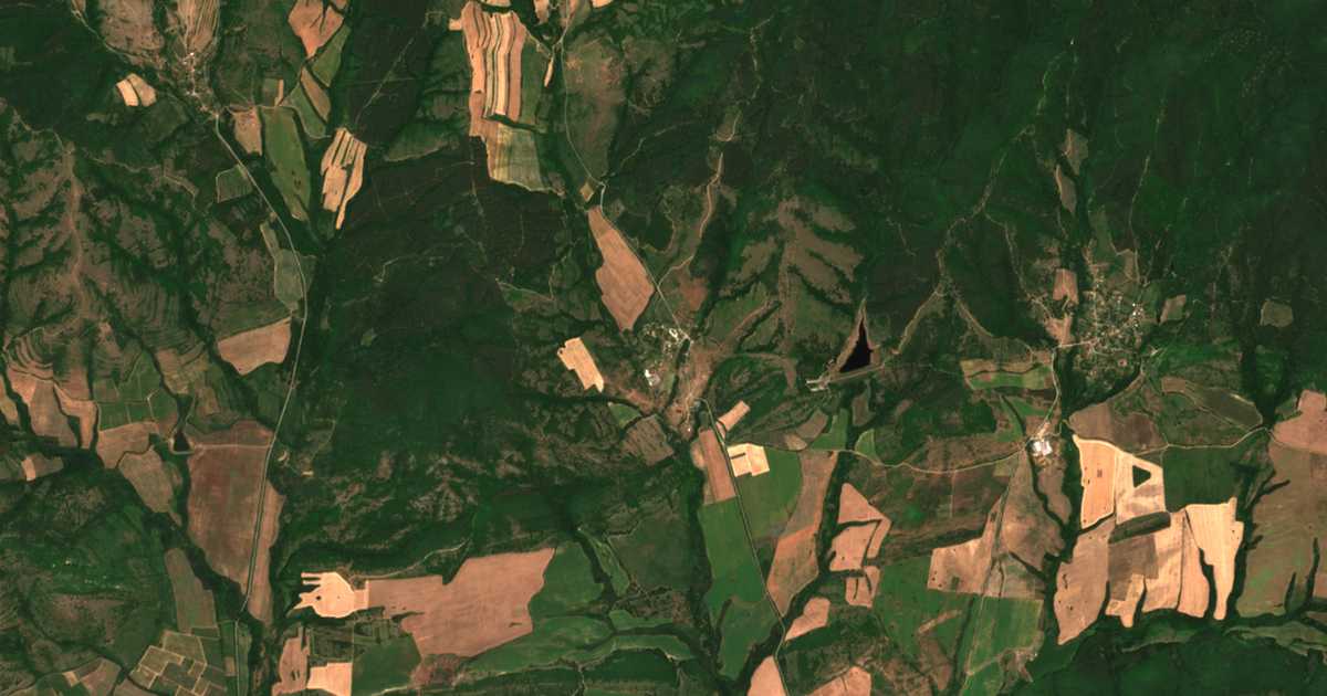 Сателитна карта на Долно Ново село