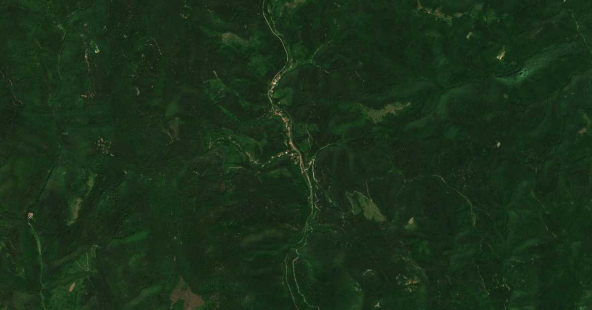 Сателитна карта на Борущица