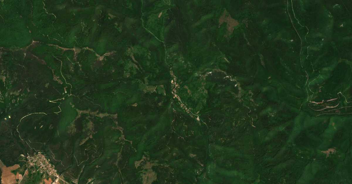 Сателитна карта на Селце