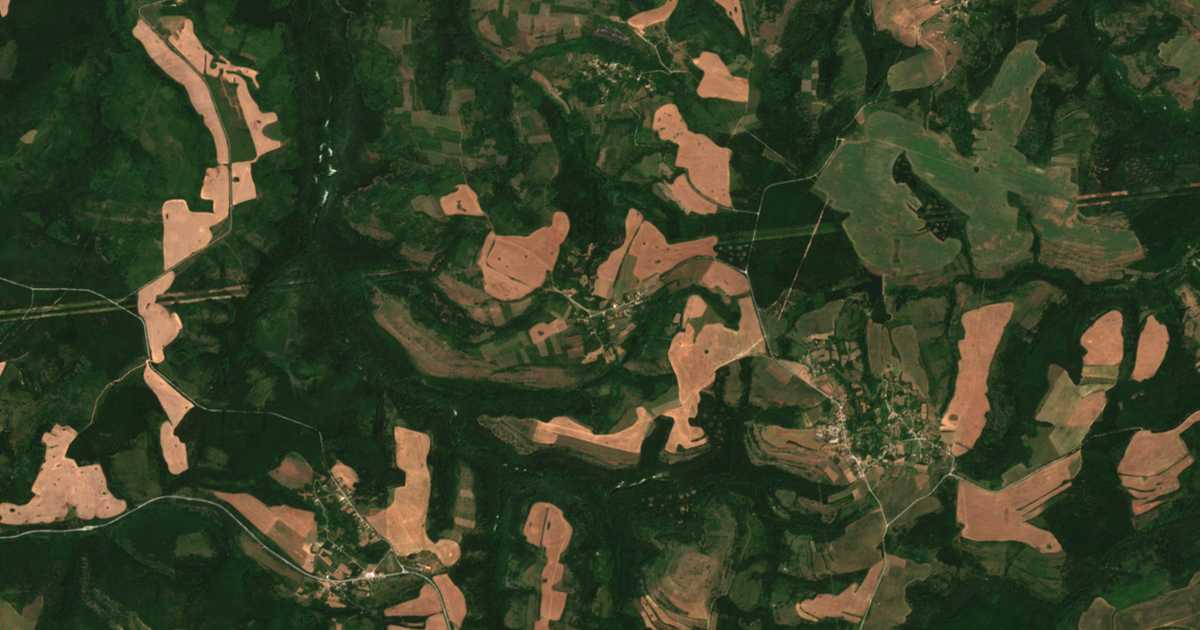 Сателитна карта на Горна Златица