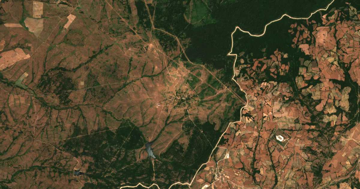 Сателитна карта на Странджа