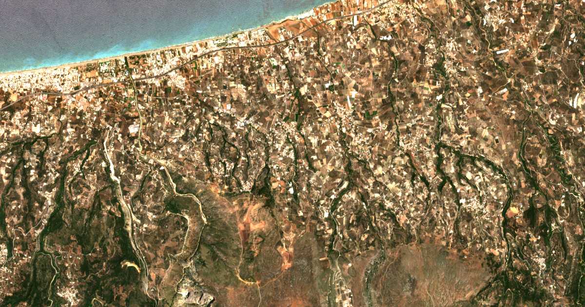 Сателитна карта на Агия Параскеви
