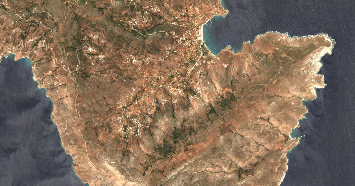 Сателитна карта на Корти